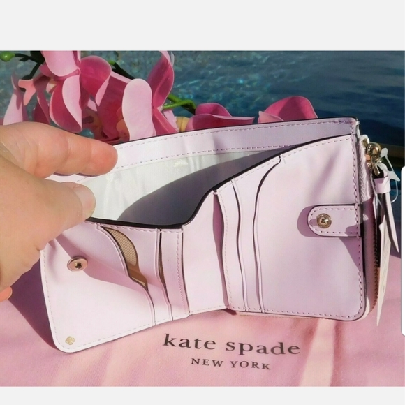 KATE SPADE SMALL I-ZIP BIFOLD WALLET FLOCK PARTY - Picture 4 of 10